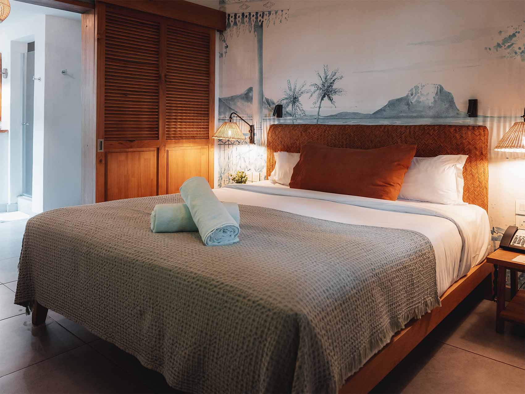 Vue sur le Veranda Grand Baie, l'une de nos adresses préférées à l'Île Maurice. La chambre